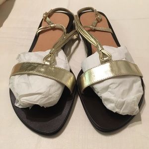 Anne Klein gold sandals size 9